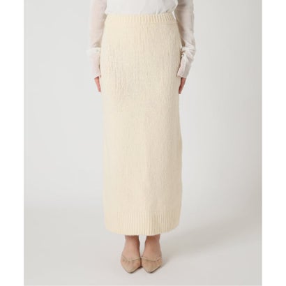 《予約》KNIT ロングスカート （ブラウン B）｜詳細画像