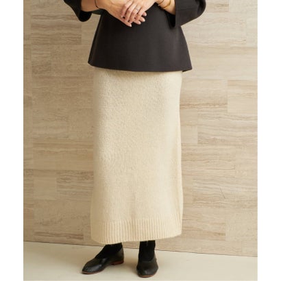 《予約》KNIT ロングスカート （グレー）｜詳細画像