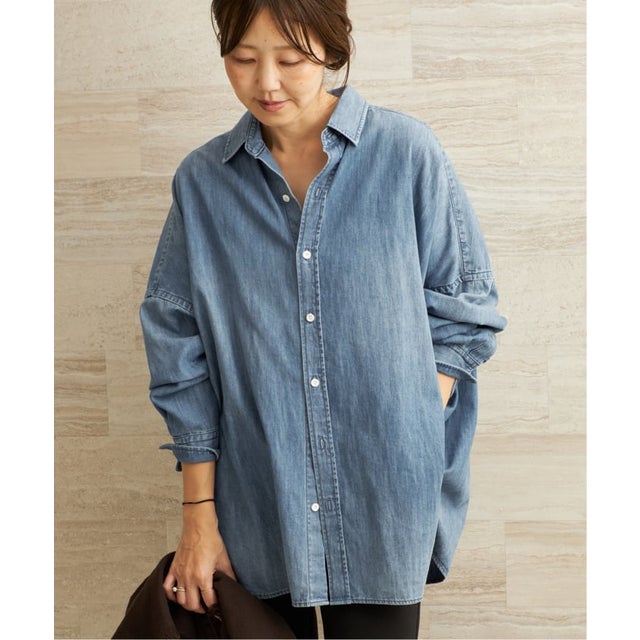 製品加工 Poncho シャツ （ブルー）