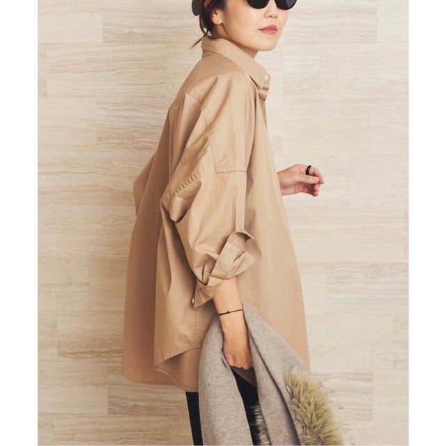 製品加工 Poncho シャツ （ベージュ）