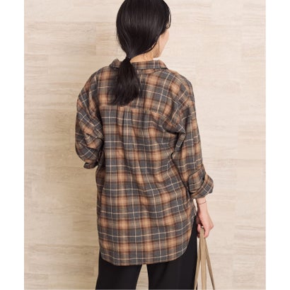 《追加予約》SIDOGRAS  flannel check シャツ 2 （ブラック）｜詳細画像