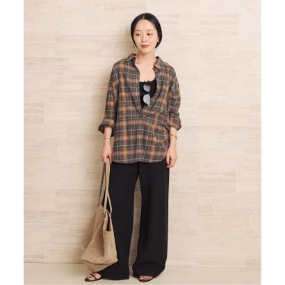 《追加予約》SIDOGRAS  flannel check シャツ 2 （ブラック）｜詳細画像
