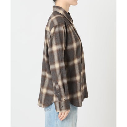 《追加予約》SIDOGRAS  flannel check シャツ 2 （ベージュ）｜詳細画像