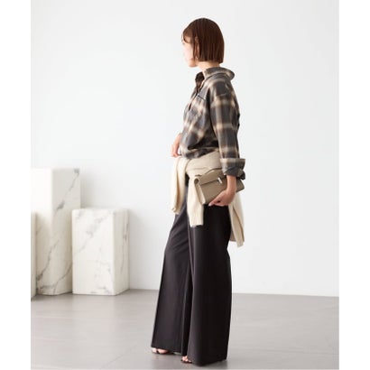 《追加予約》SIDOGRAS  flannel check シャツ 2 （ベージュ）｜詳細画像