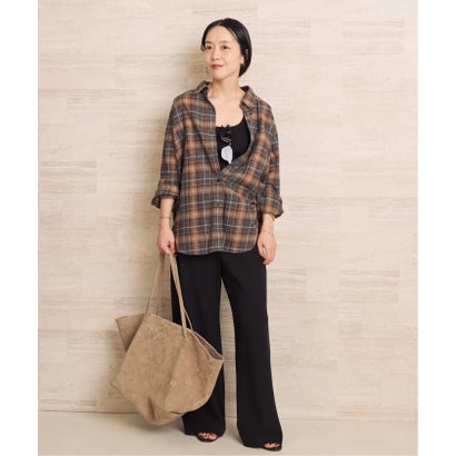 《追加予約》SIDOGRAS  flannel check シャツ 2 （グレー）｜詳細画像