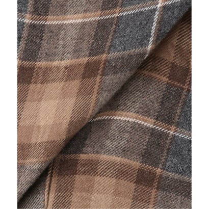 《追加予約》SIDOGRAS  flannel check シャツ 2 （グレー）｜詳細画像