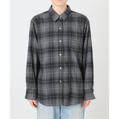 《追加予約》SIDOGRAS  flannel check シャツ 2 （グレー）｜詳細画像