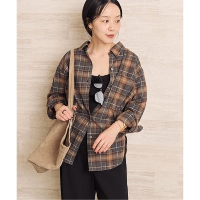 《追加予約》SIDOGRAS  flannel check シャツ 2 （グレー）｜詳細画像