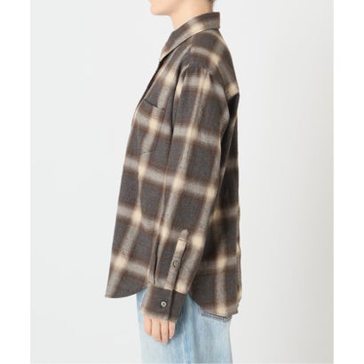 《追加予約》SIDOGRAS  flannel check シャツ 2 （グレー）｜詳細画像