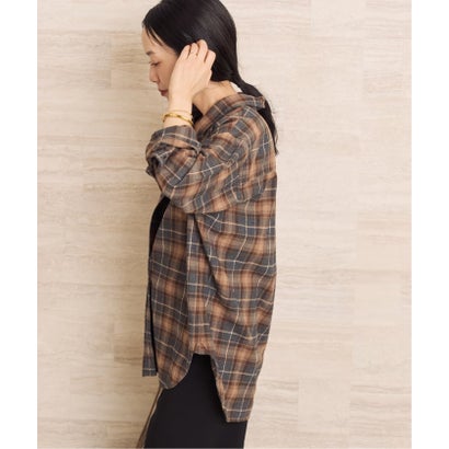 《追加予約》SIDOGRAS  flannel check シャツ 2 （グレー）｜詳細画像