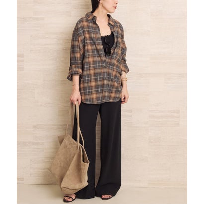 《追加予約》SIDOGRAS  flannel check シャツ 2 （グレー）｜詳細画像
