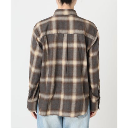 《追加予約》SIDOGRAS  flannel check シャツ 2 （グレー）｜詳細画像