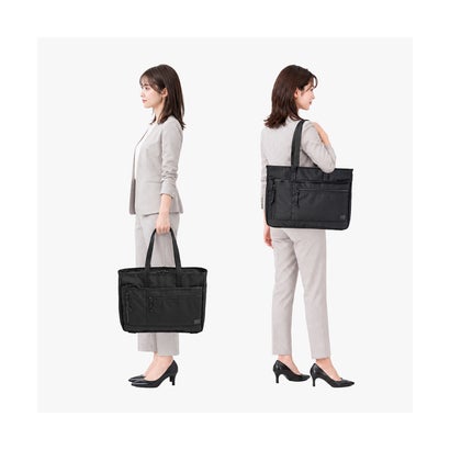 ポーター PORTER ポーター インタラクティブ トートバッグ 536ー16155 吉田カバン ビジネスバッグ ビジネストートバッグ メンズ 大容量 A4 B4 PORTER （ブラック）｜詳細画像