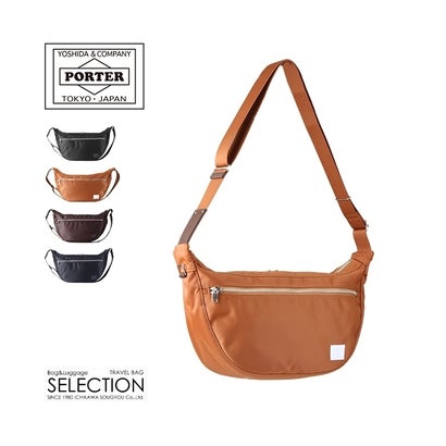 ポーター PORTER ポーター リフト ショルダーバッグ 822ー07411 吉田カバン メンズ レディース ブランド 斜めがけ かっこいい PORTER （ネイビー【50】）｜詳細画像