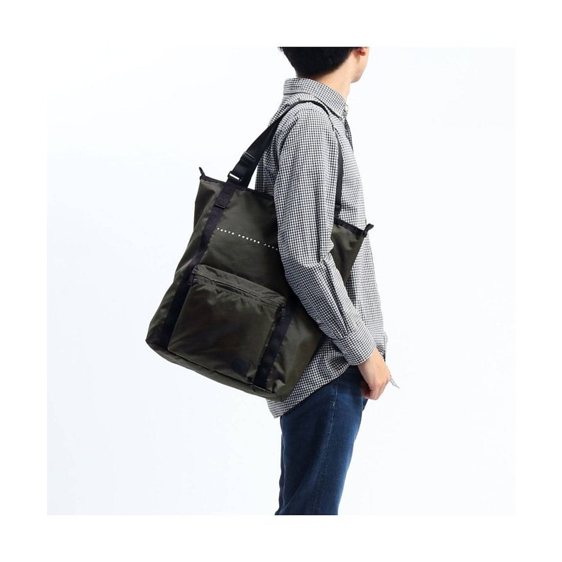 【美品】PORTER ポーター 2WAYトートバッグ リュック ネイビー 2way tote bag トート リュック ポーター PORTER FLAG ポーター