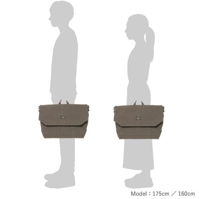 ポーター PORTER エア ダック メッセンジャーバッグ 506-19026 AIR DUCK MESSENGER BAG メンズ レディース ショルダーバッグ 大きめ A4 B4 PC 大人 ブランド 通勤 キャンバス （ブラック）｜詳細画像