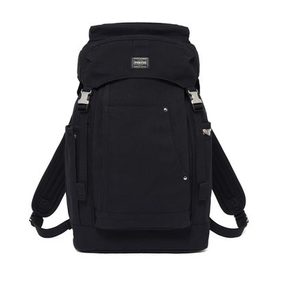 ポーター PORTER エア ダック リュック 506-19025 AIR DUCK BACKPACK メンズ レディース バックパック 小さめ PC 大人 ブランド 通勤 キャンバス カジュアル シンプル （ブラック）｜詳細画像