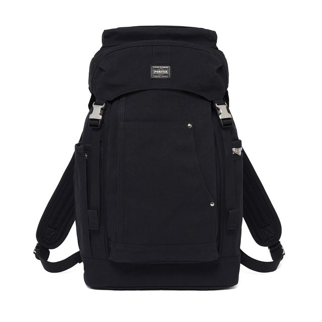 エア ダック リュック 506-19025 AIR DUCK BACKPACK メンズ レディース バックパック 小さめ PC 大人 ブランド 通勤 キャンバス カジュアル シンプル （ブラック）