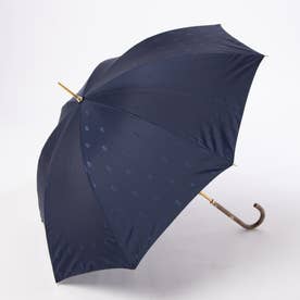 【日本製】雨傘 長傘 ポロベア ジャカード （ネイビーブルー）