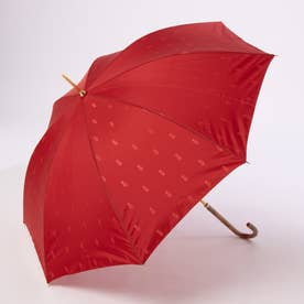 【日本製】雨傘 長傘 ポロベア ジャカード （レッド）