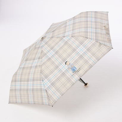 POLO RALPH LAUREN ポロ ラルフローレン 折りたたみ傘 フレンチベア×チェック ポロベア 雨傘 （ベージュ）｜詳細画像
