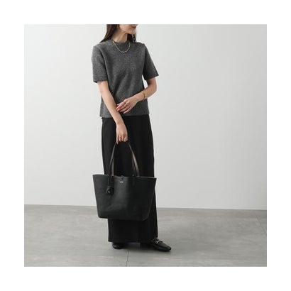 ポロ ラルフ ローレン POLO RALPH LAUREN Lauren Ralph Lauren トートバッグ 431795329 ポーチ付き （001/BLK/TAUPE）｜詳細画像