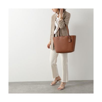 ポロ ラルフ ローレン POLO RALPH LAUREN Lauren Ralph Lauren トートバッグ 431795329 ポーチ付き （001/BLK/TAUPE）｜詳細画像