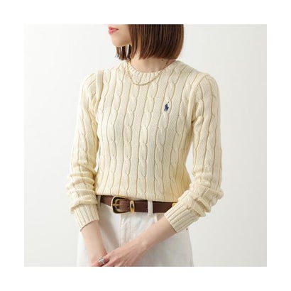 ポロ ラルフ ローレン POLO RALPH LAUREN Polo Ralph Lauren セーター 211971869 ケーブルニット （007/WHITE）｜詳細画像