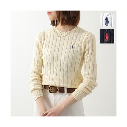 ポロ ラルフ ローレン POLO RALPH LAUREN Polo Ralph Lauren セーター 211971869 ケーブルニット （007/WHITE）｜詳細画像