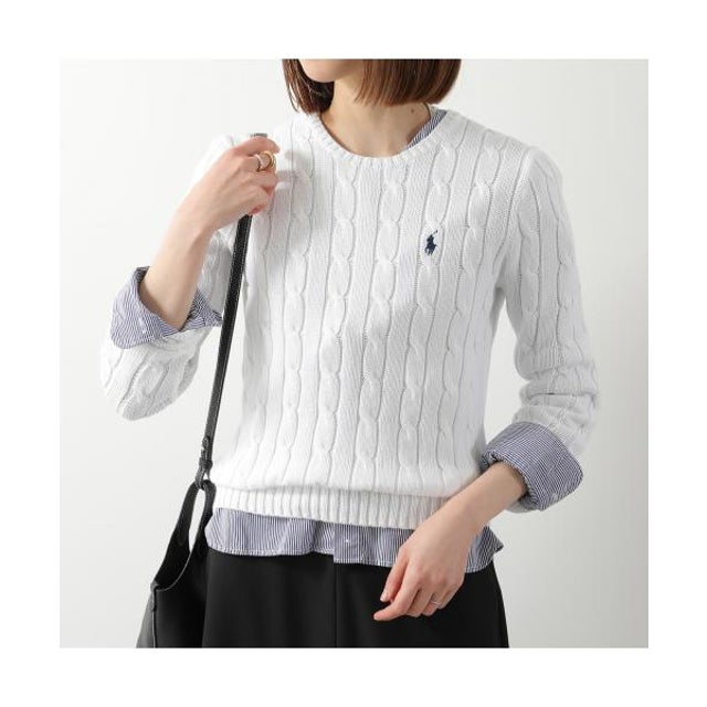 Polo Ralph Lauren セーター 211971869 ケーブルニット （007/WHITE）