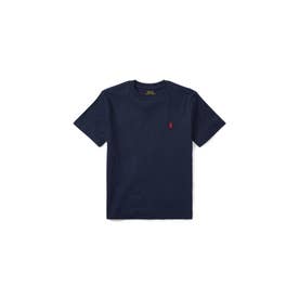 (ボーイズ 8才～20才)コットン ジャージー クルーネック Tシャツ 410ネイビー