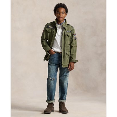 ポロ ラルフ ローレン POLO RALPH LAUREN (ボーイズ 8才～20才)コットン ジャージー ショートスリーブ ヘンリー シャツ （100ホワイト）｜詳細画像