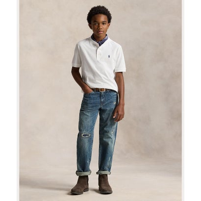 ポロ ラルフ ローレン POLO RALPH LAUREN (ボーイズ 8才～20才)コットン ジャージー ショートスリーブ ヘンリー シャツ （100ホワイト）｜詳細画像