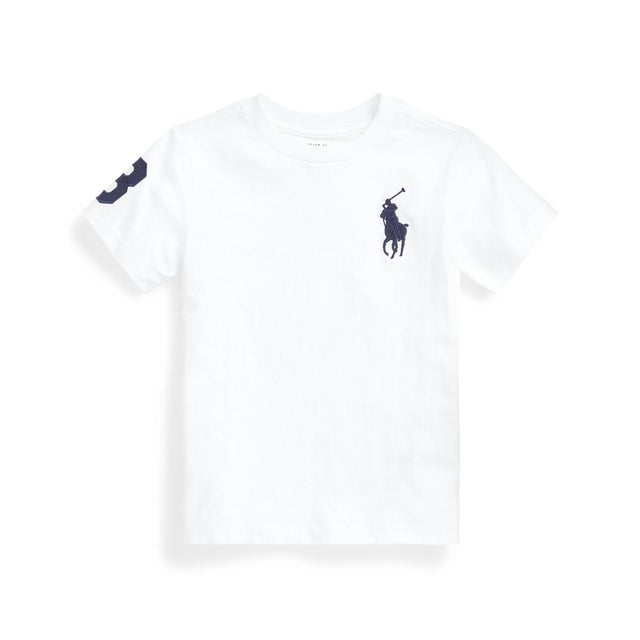 (ボーイズ 5才～7才)Big Pony コットン ジャージー Tシャツ 100ホワイト