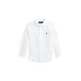 (ボーイズ 5才～7才)リネン シャツ 100ホワイト