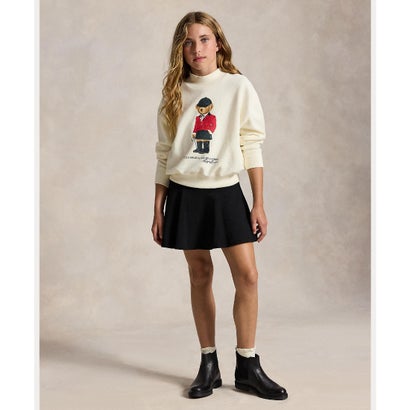 ポロ ラルフ ローレン POLO RALPH LAUREN (ガールズ 7才～16才)Polo ベア フリース ボクシー スウェットシャツ （101ナチュラル）｜詳細画像