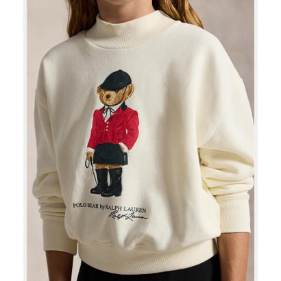 ポロ ラルフ ローレン POLO RALPH LAUREN (ガールズ 7才～16才)Polo ベア フリース ボクシー スウェットシャツ （101ナチュラル）｜詳細画像