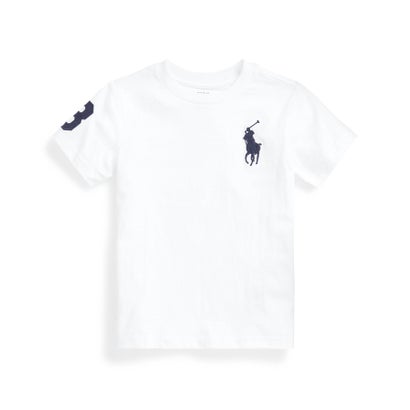 (ボーイズ 2才～4才)Big Pony コットン ジャージー Tシャツ 100ホワイト｜詳細画像