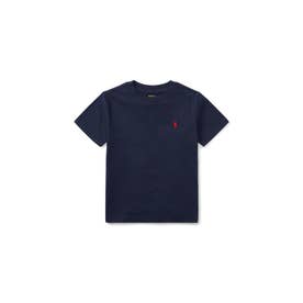 (ボーイズ 4才～7才)コットン ジャージー クルーネック Tシャツ 410ネイビー