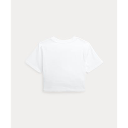 (ガールズ 4才～6才)マドラスロゴ コットン ジャージー ボクシー Tシャツ 100ホワイト｜詳細画像