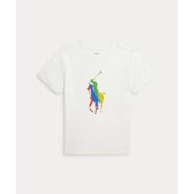 (ボーイズ 4才～7才)Big Pony コットン ジャージー Tシャツ 100ホワイト