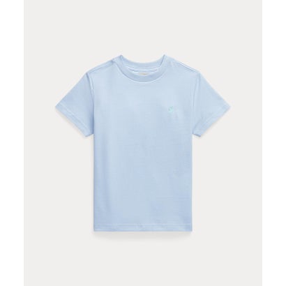 (ボーイズ 4才～7才)コットン ジャージー クルーネック Tシャツ 400ブルー｜詳細画像