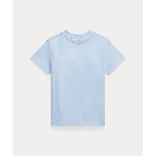 
                    (ボーイズ 4才～7才)コットン ジャージー クルーネック Tシャツ 400ブルー