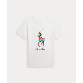 (ボーイズ 4才～7才)Big Pony コットン ジャージー Tシャツ 100ホワイト