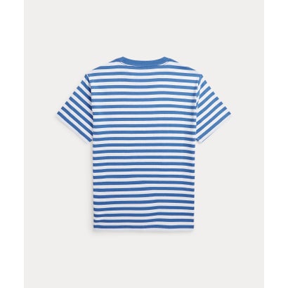 (ボーイズ 8才～20才)Polo ベア ストライプド コットン ジャージー Tシャツ 400ブルー｜詳細画像
