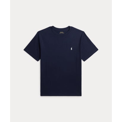 (ボーイズ 8才～20才)ロゴ コットン ジャージー Tシャツ 410ネイビー｜詳細画像