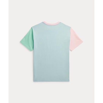 (ボーイズ 8才～20才)カラーブロック コットン ポケット Tシャツ 400ブルー｜詳細画像