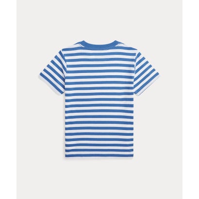 (ボーイズ 4才～7才)Polo ベア ストライプド コットン ジャージー Tシャツ 400ブルー｜詳細画像