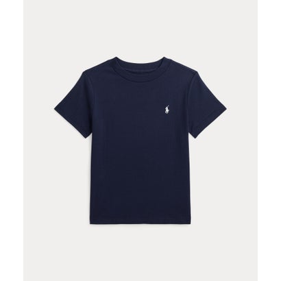 (ボーイズ 4才～7才)ロゴ コットン ジャージー Tシャツ 410ネイビー｜詳細画像