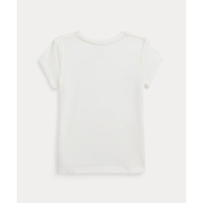 (ガールズ 4才～6才)コットン ジャージー グラフィック Tシャツ 100ホワイト｜詳細画像